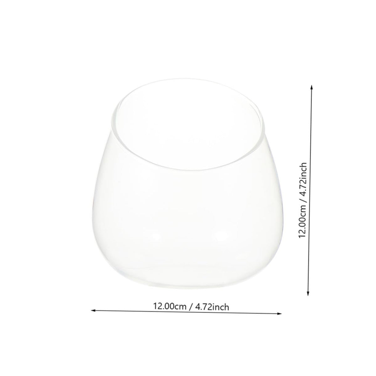 ABOOFAN 3pcs Glass Slant Cut Terrarium Bottles for Plant Display Decorative Landscape Ornaments for Home Desk Shelf and Dining Table Decor