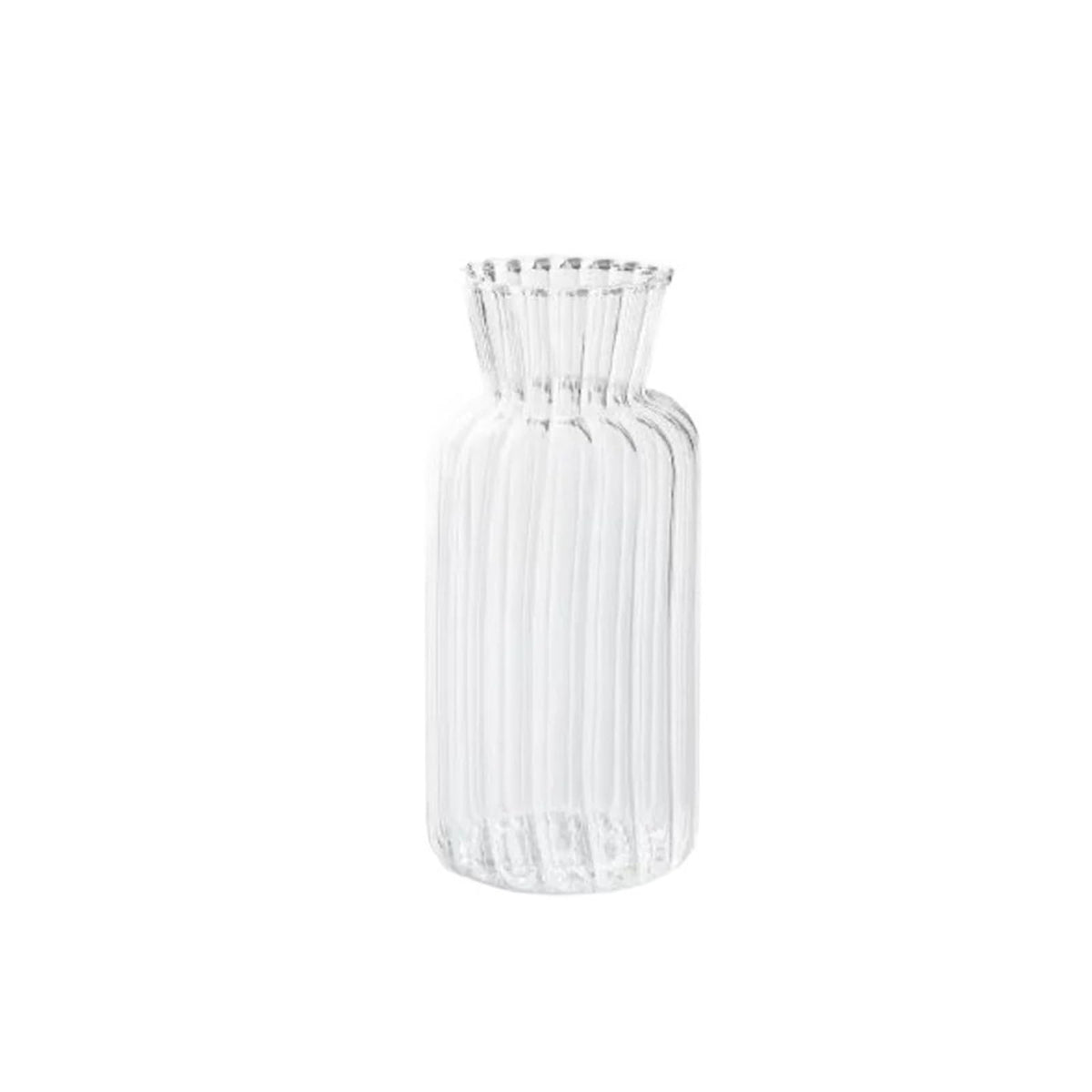 Transparent Hydroponic Vases Container Bottle Plant Arrangement Glass Table Creative Terrarium Flower Pot(4.5X13X6CM)