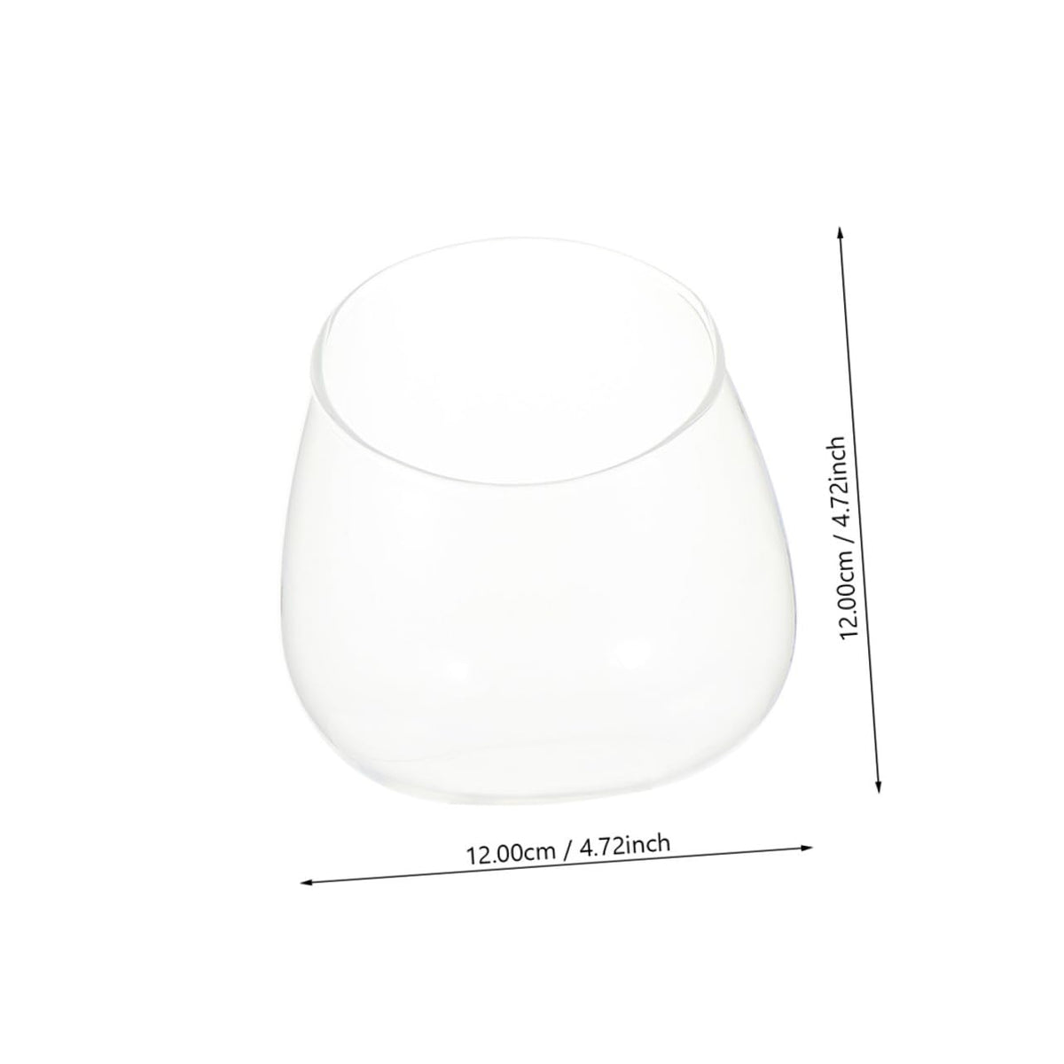 Yardwe Slant Cut Glass Bottle Terrarium 3pcs Set, Micro Landscape Glass Plant Container for Succulent Display and Ecological Desktop Decoration