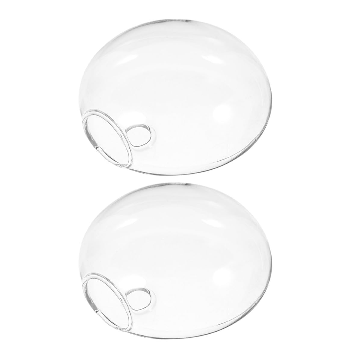 Luxshiny Wall Hanging Glass Vase Set of 2, Hydroponic Planter for Indoor Plants, Large Glass Terrarium Propagation Vase for Home and Office Décor
