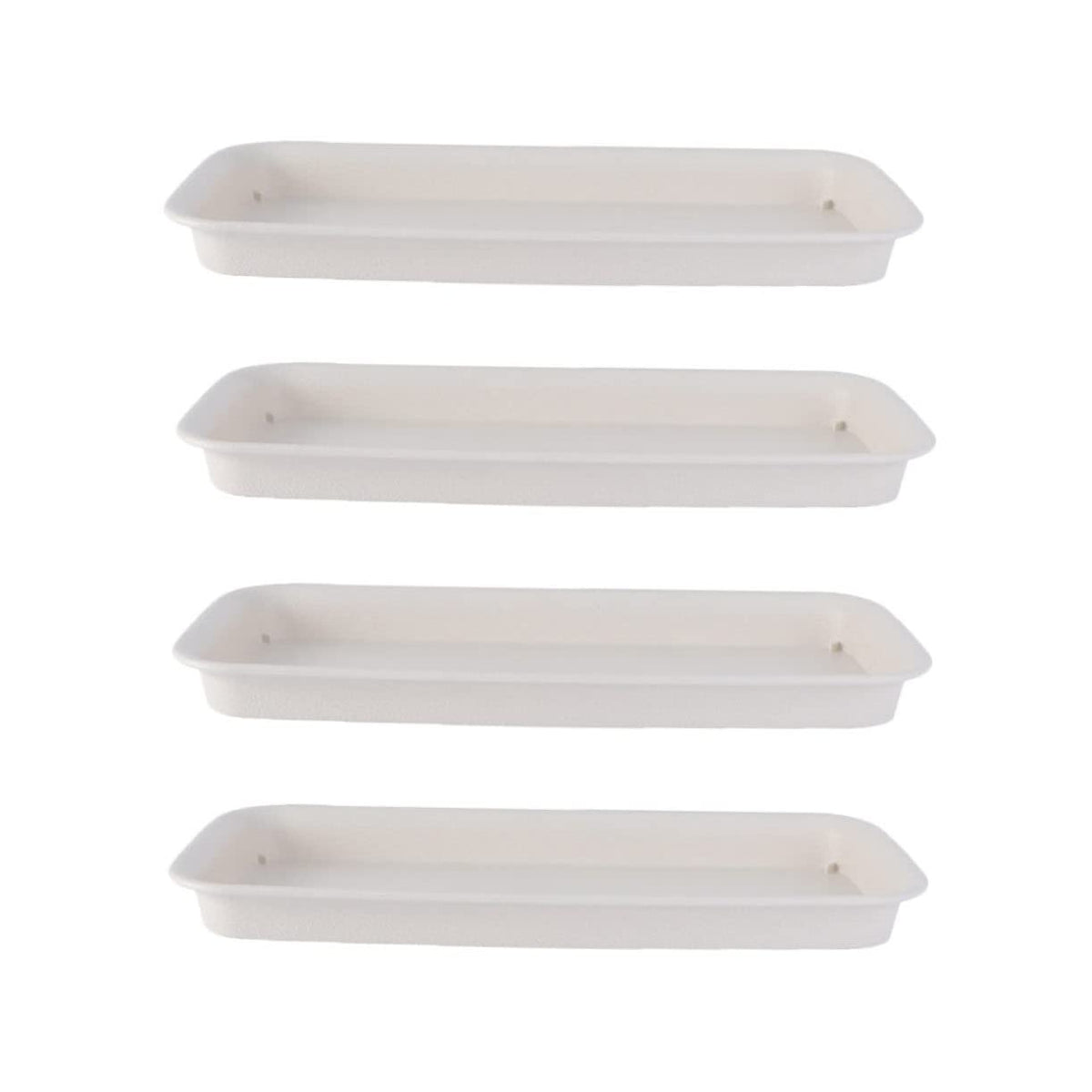 BESPORTBLE Planter Tray: 4pcs Plastic Plant Saucer, Rectangular Planter Pot Saucers, Plant Trays Rectangle Square Pans