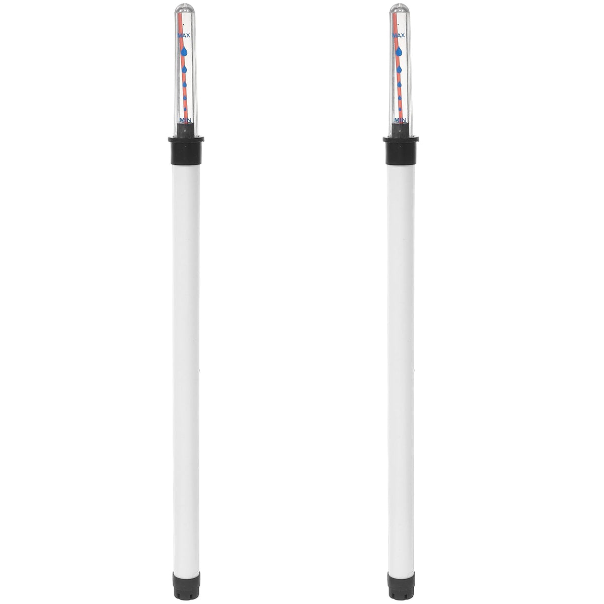 CLISPEED 2Pcs Water Level Gauges, Float Water Level Indicators, Plant Watering Reminders, White, Plastic, 14 Inches