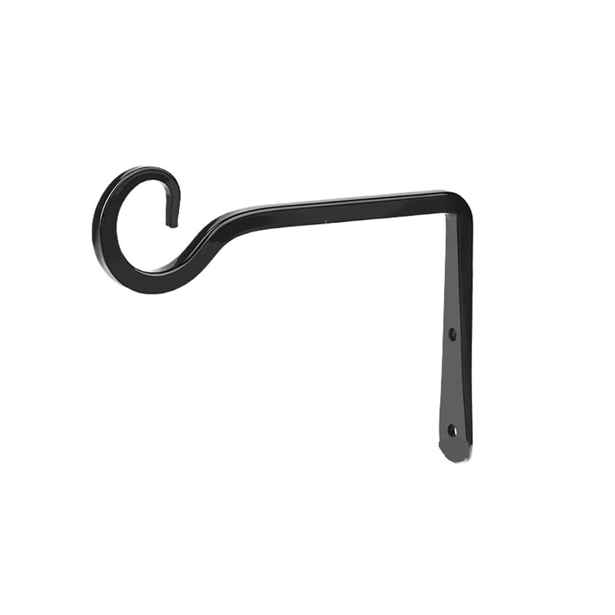 JTJIYN 2PC Plant Hangers Outdoor Hanging Bracket Metal Wall Flower Pot Support Hanger Hook for Hanging Lanterns(Black-6inch)