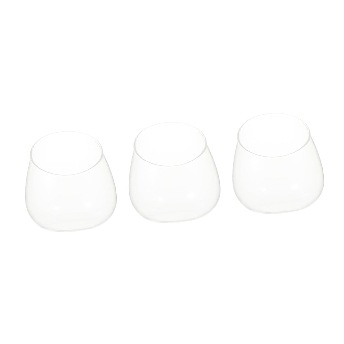 BESPORTBLE 3pcs Slant Cut Glass Landscape Bottles Micro Landscape Ecological Glass Containers for Desktop Plant Terrarium Succulent Decoration