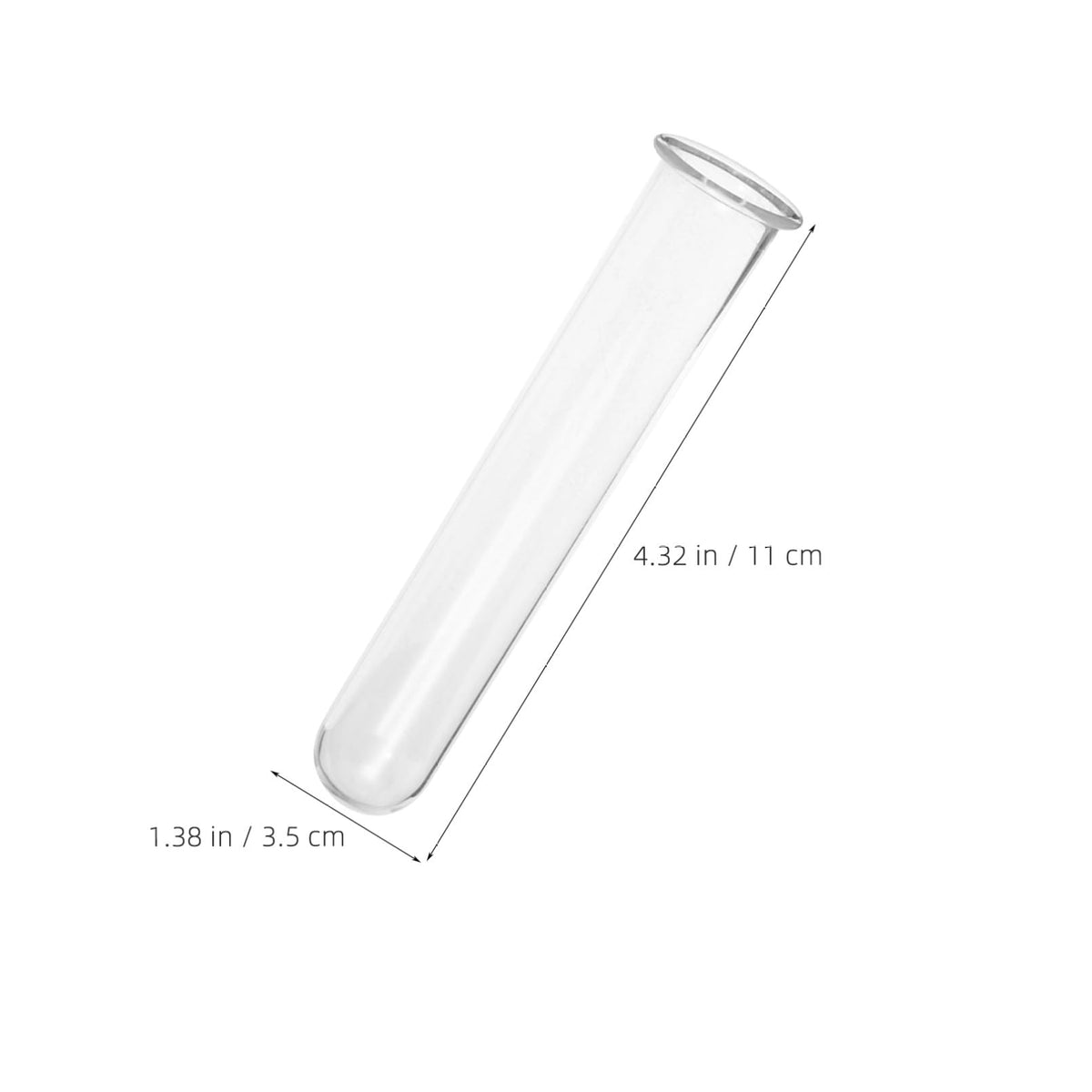 Kisangel 4pcs Glass Hydroponic Test Tube Vases for Indoor Plants Elegant Propagation Station for Home and Office Decor Small Terrarium Flower Holders for Fresh Greenery Display
