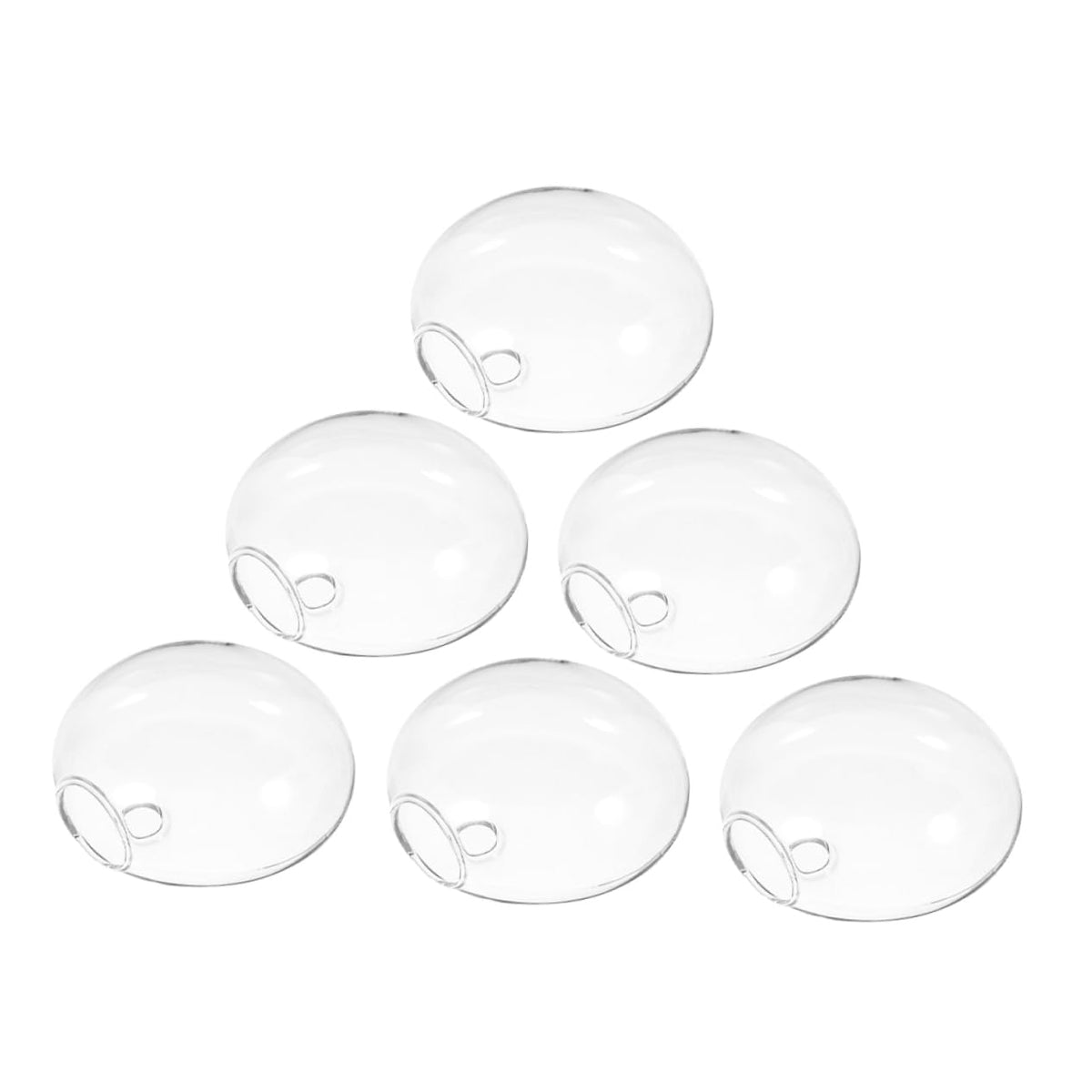 Alipis 6pcs Stylish Wall Hanging Hydroponic Vase Glass Terrarium for Indoor Plant Decor