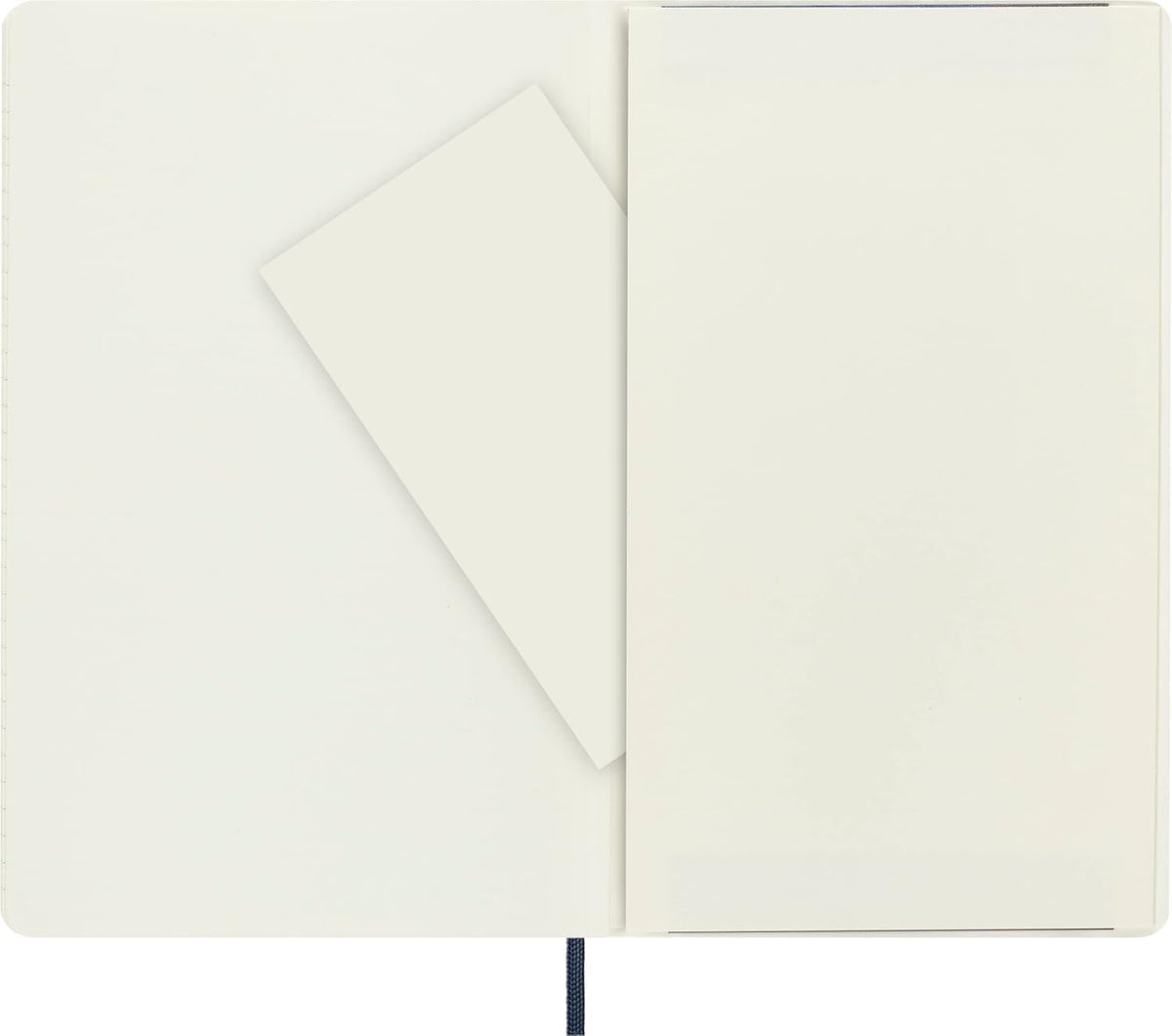 Moleskine Classic Notebook, Soft Cover, Large (5" x 8.25") Ruled/Lined, Sapphire Blue, 192 Pages