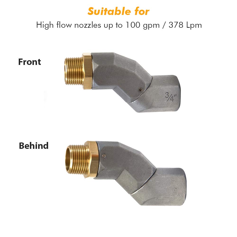 Apeixoto 3/4 Inch Fuel Swivel, Fuel Hose Swivel with 3/4'' NPT Connector Fuel Plane Swivel with 360 Roating Connector