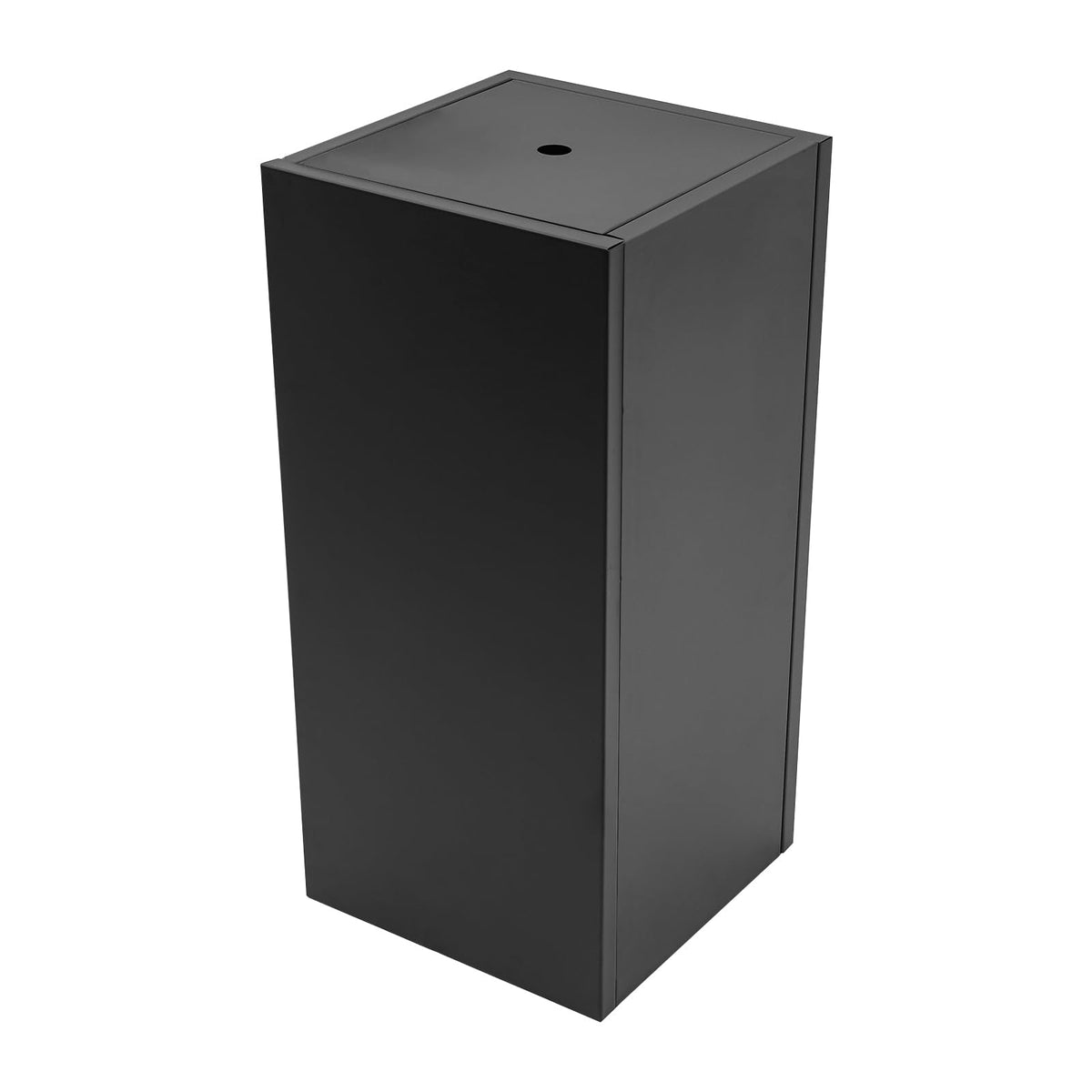 Oiveinya Metal Outdoor Planter Box Rectangular Planter Box Steel Plant Case Metal Plant Holder Large Square Plants Containe (Black/14x14x30in)