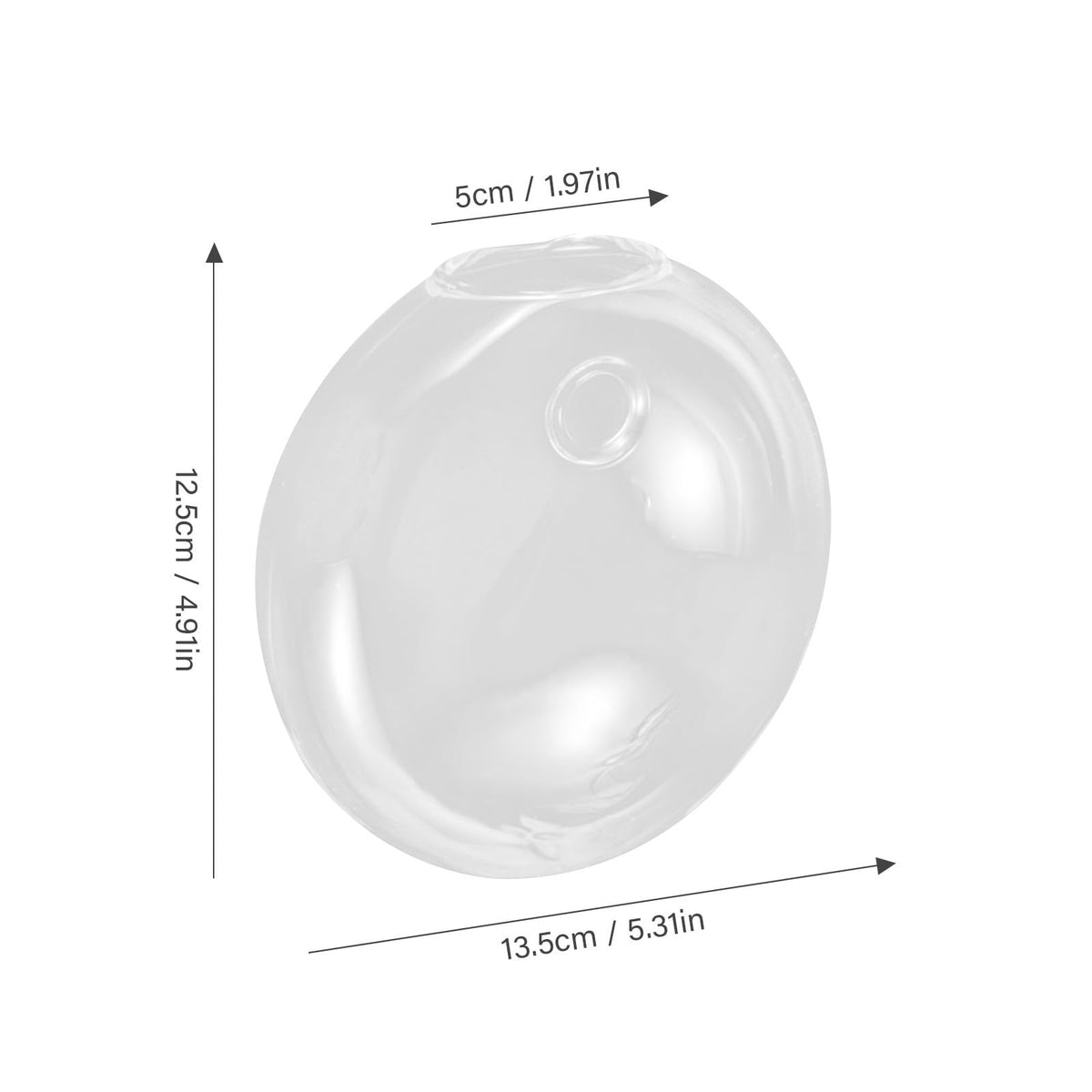 Abaodam Wall Hanging Hydroponic Glass Vase for Plants, Tall Glass Terrarium Planter, Decorative Home Wall-Mounted Flower Pot for Indoor Garden