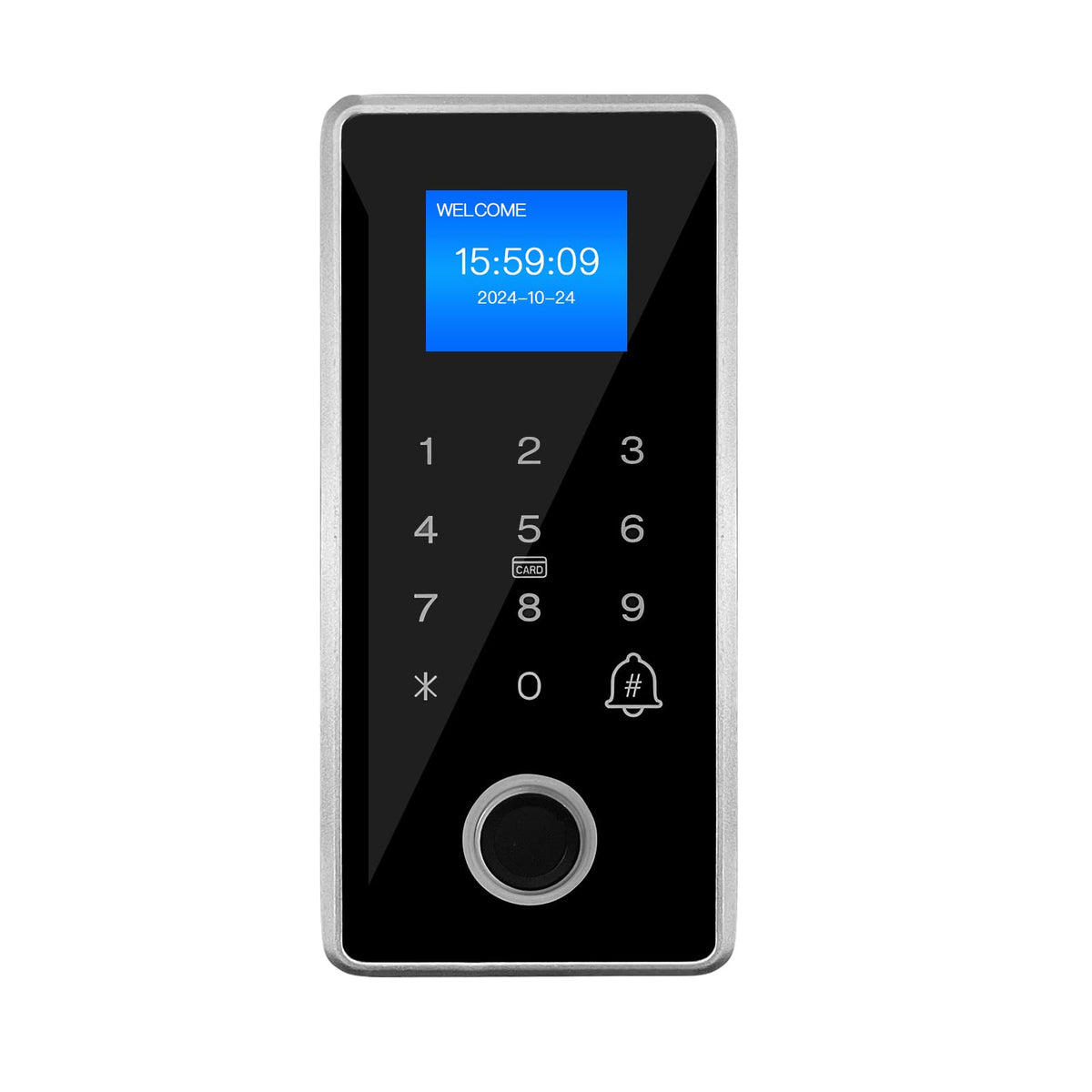 Waterproof Fingerprint Access Control Kit, 600LBS Holding Force NC Mode Magnetic Lock, IP68 Metal Keypad Supports Fingerprint, Password, RFID Card & Remote Unlock for Door Security