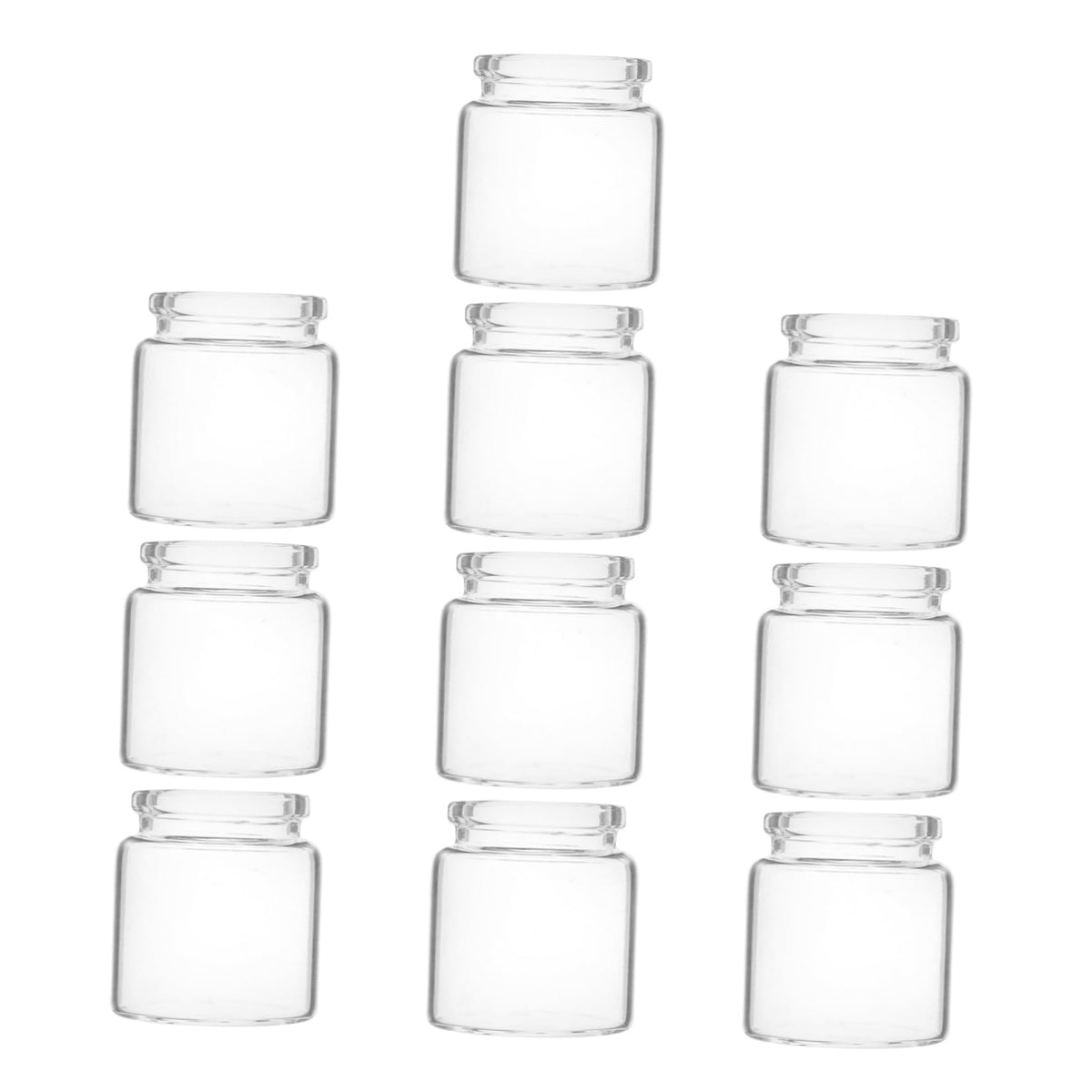 Toyvian 10pcs Mini Glass Bottles for Succulent Plants Micro Landscape Terrarium Vases for Propagation and Greenery Decoration Diameter Height for Succulents and Low Maintenance Displays