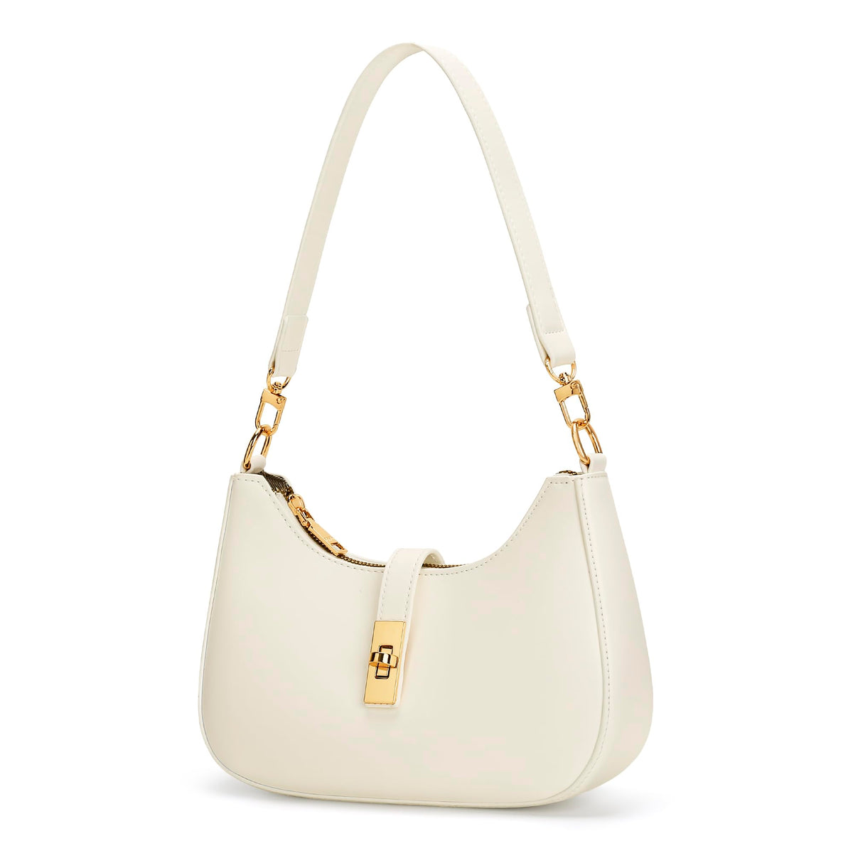 KKXIU Shoulder Bag for Women Cute Hobo Handbag and Vegan Leather Retro Small Clutch Purse with Zipper Closure