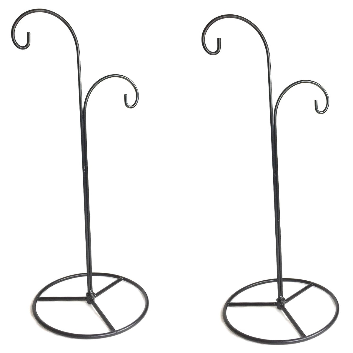 Ornament Display Stand Tall, 2 Pack Gift Ornament Holder with Hook Hanger for Christmas Halloween Decoration, Glass Witch Ball,Home Party Wedding Decor