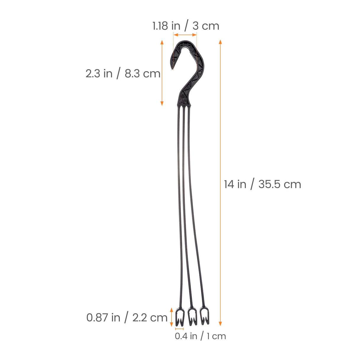 Yardwe 25pcs Plastic Hanging Basket Chains, 13. 78 Inch Garden Planter Hook Hanger Chains for Bird Feeders, Planters,Lanterns and Ornaments