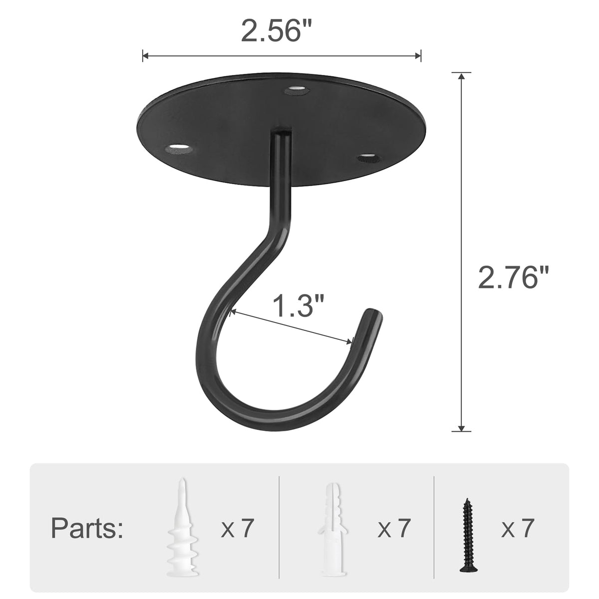 Mkono Macrame Plant Hanger Indoor Hanging Planter Basket and Ceiling Hooks, Wood Beads Decorative Flower Pot Holder for Indoor Outdoor Boho Home Decor, Black，Set of 2