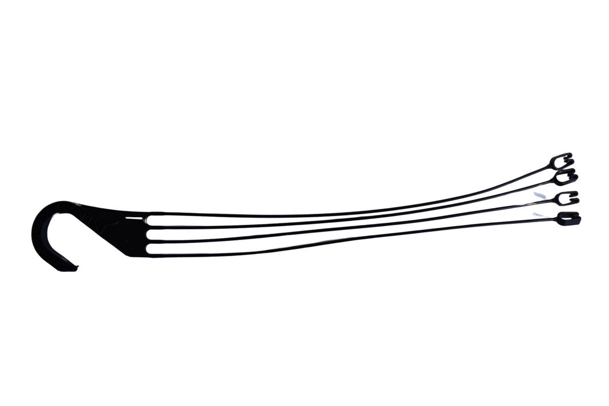 Replacement 4 Strand Plastic Hangers for 12" Hanging Baskets - Set of 5 (Black)