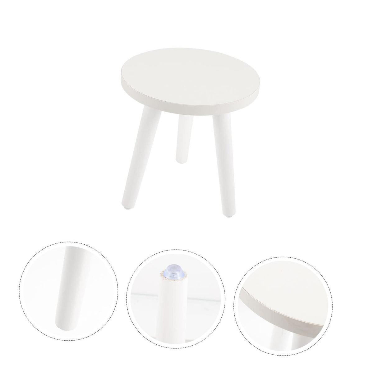 OFFSCH Plant Stand Wood Tall Wood Plant Holder Plant Stand Small Round Side Plant Holders en Stool Display Shelf Bracket Pot White High Rural