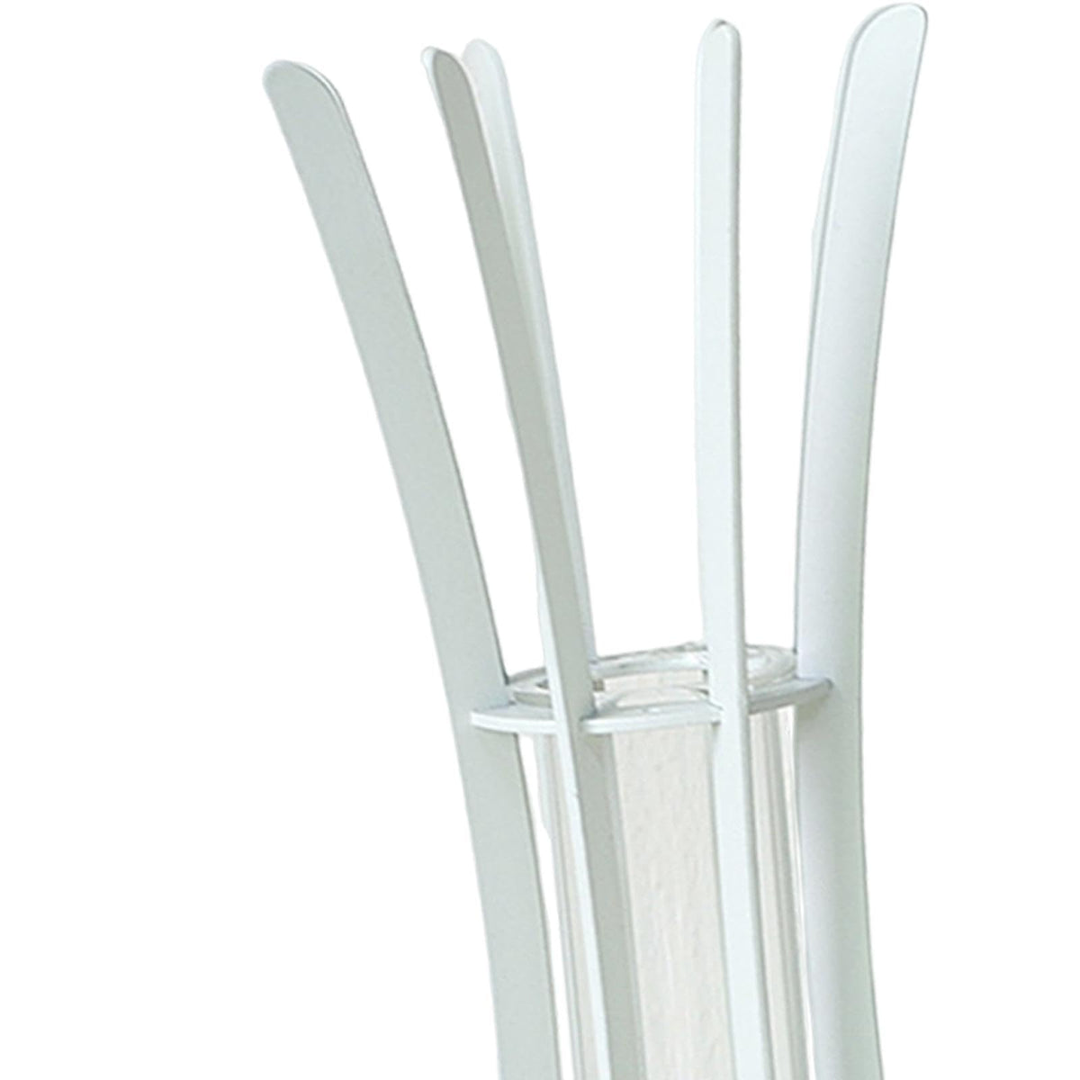 Gcljlmy Hydroponic Plant Glass Tube Flower Vase Desktop Decoration Sturdy Decorative for Plant Propagating Terrariums (White 8x8x24cm)