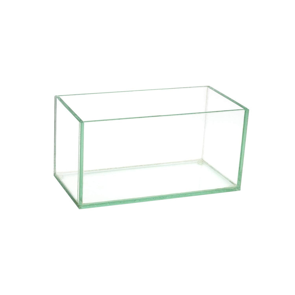 Royal Imports Flower Glass Vase Decorative Centerpiece for Home or Wedding Oblong Rectangle Shape (8", Clear)