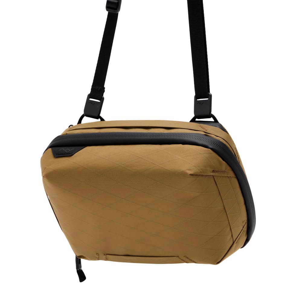 Peak Design Tech Pouch, Coyote, Electronics Organizer for Travel or Everyday Carry, Origami-Style Storage, Cable Pass-Through, Weatherproof, Gear Carry Bag for Men and Women