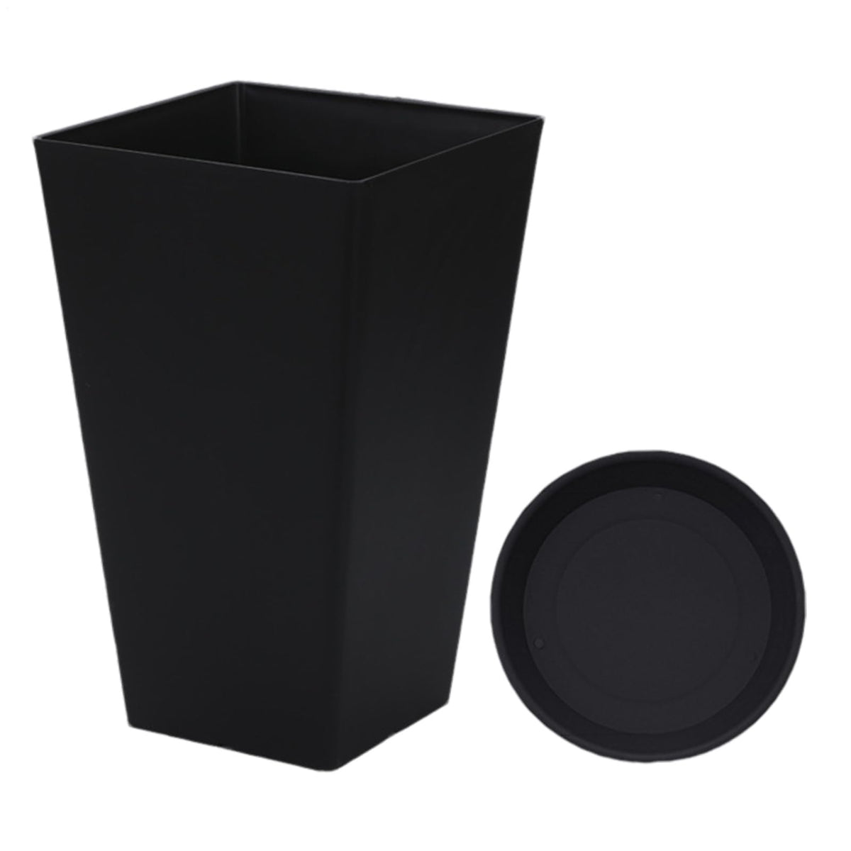 Square Flower Pot, Resin Flower Pot Box, Square Planter for Outdoor Plants, Boxes for Front Porch, for Patios, Decks Outdoor Spaces