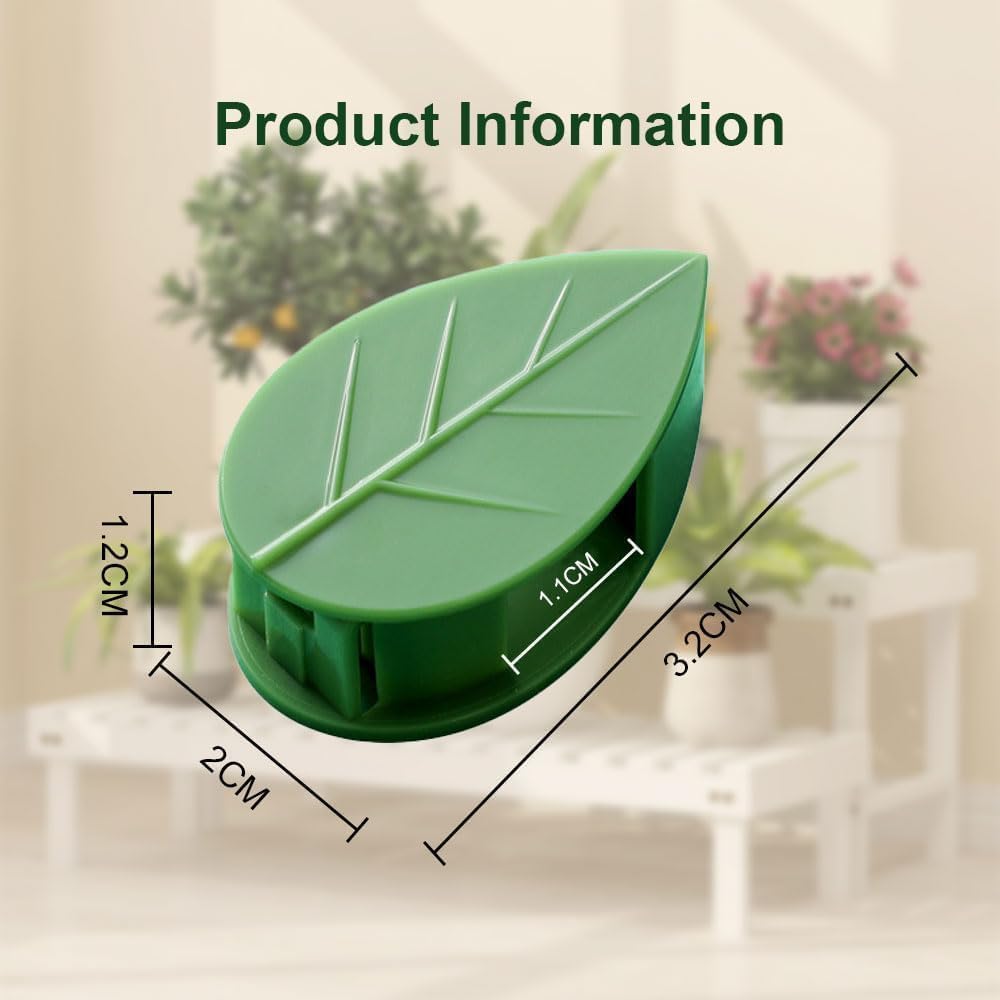 Plant Climbing Wall Fixture Clips, 2026 New Butterfly Leaf Shape Wall Plant Support Hook, Invisible Plant Support Clips Vine Traction Holders for Climbing Plants Indoor Outdoor (200 PCS, Leaf)