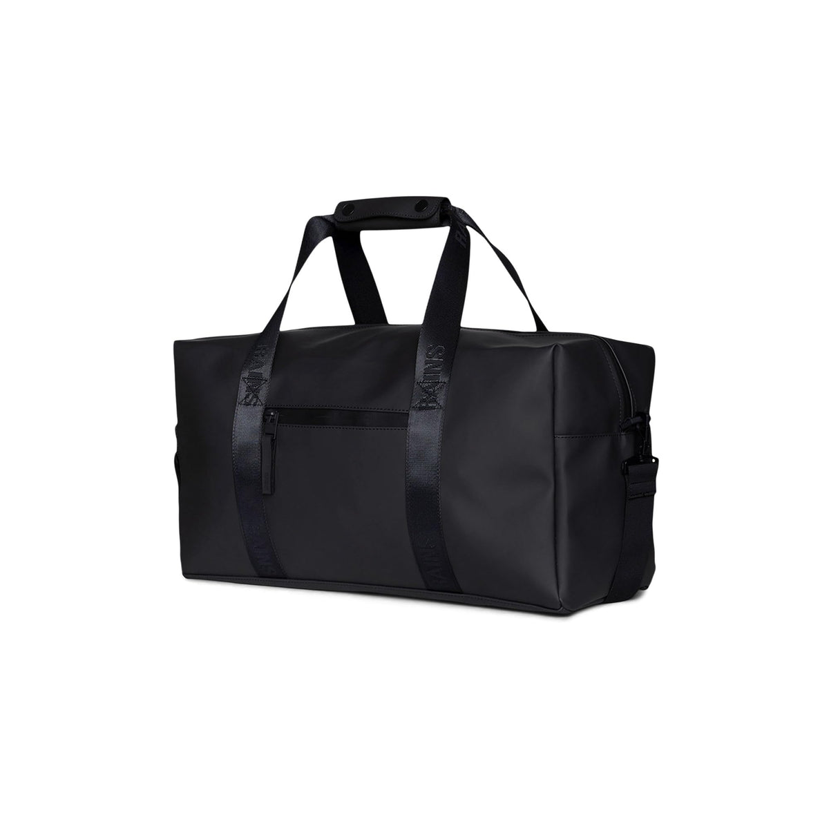RAINS Trail Gym Bag - Black Gym Duffel Bag for Men and Women, Waterproof Material Sports Duffel Bags With Coated Zip, Detachable Shoulder Strap, 26 L - 2-Year Warranty