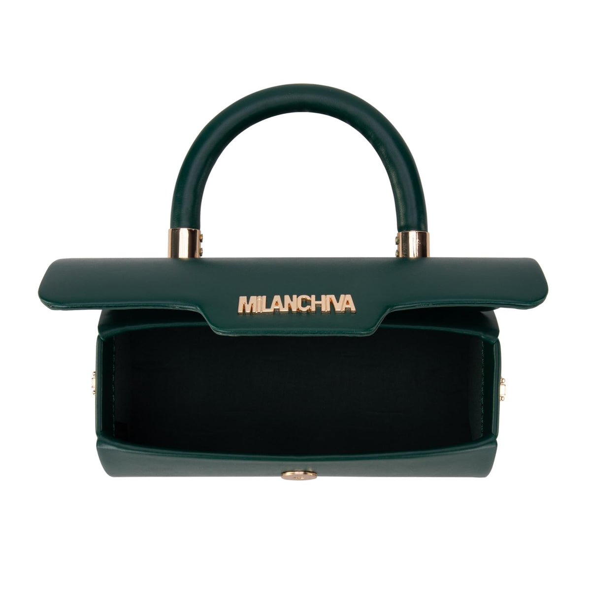 Milan Chiva Small Purses for Women Designer Mini Top Handle Purse Cute Handbags Barrel Shape Purse MC-400GN