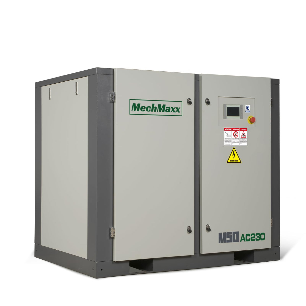 MechMaxx 220CFM Industrial Rotary Screw Air Compressor 50HP 116PSI 230V 3Phase Industrial-Grade,Model M50AC230