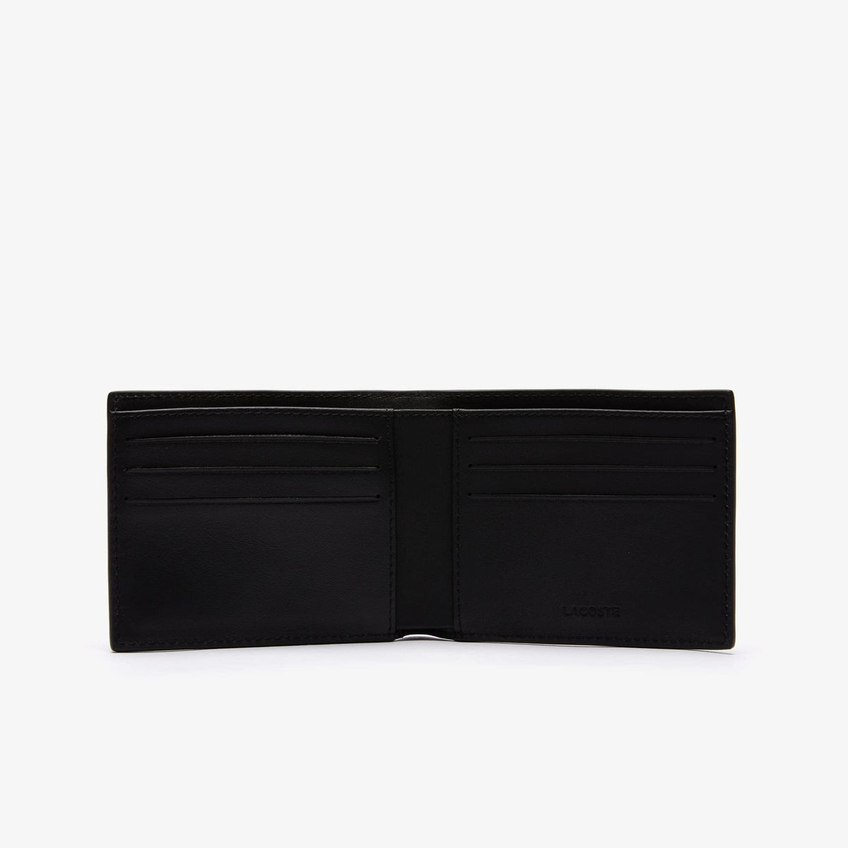 Lacoste Men's FG Small Billfold Wallet, Black, One Size