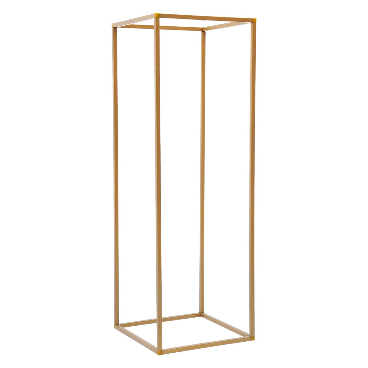 10PCS Wedding Flower Stand, 31.5inches Tall Column Geometric Centerpiece Vases, Rectangular Floral Display Rack, Column Centerpiece Floral Vases for Events Reception, Party Decoration (Gold, 31.5 in)
