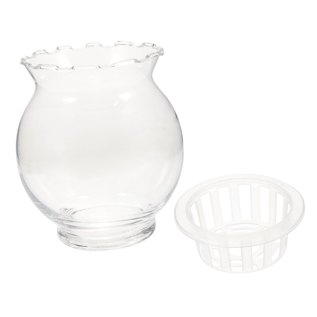 Generic Desktop Glass Planter Elegant Round Terrarium Vase for Hydroponic Plants Dried Flower Arrangements Versatile Home and Office Decoration