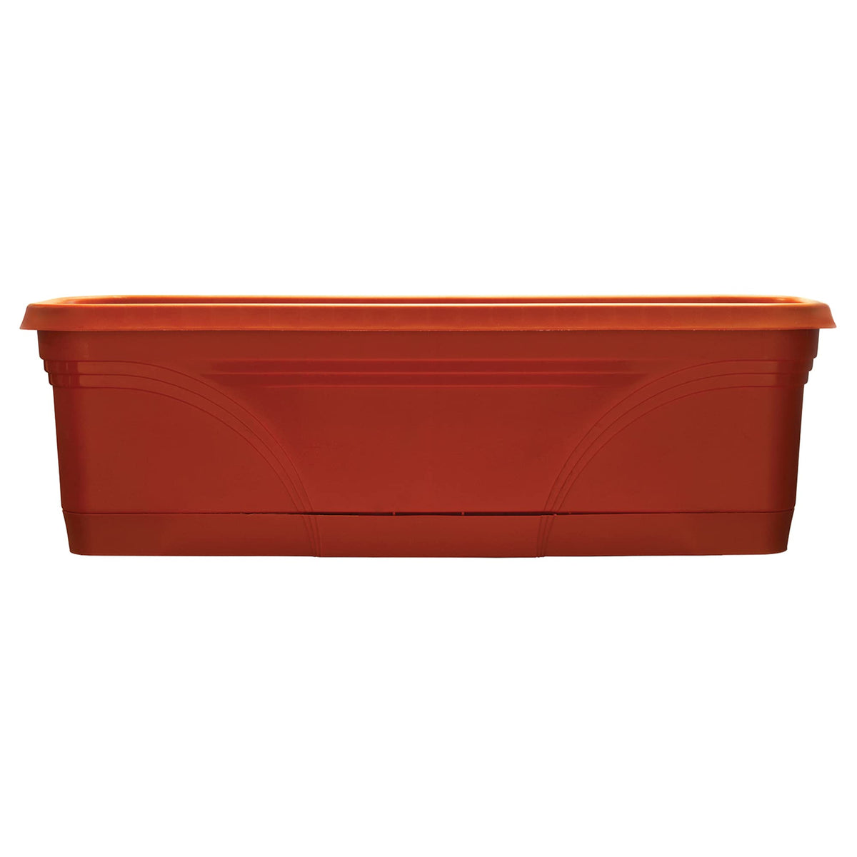 Southern Patio 36 in Medallion Hanging Windowsill Garden Box Planter, Terracotta