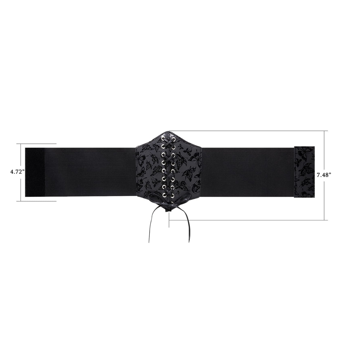 Barry.Wang Women’s Renaissance Corset Belt Lace-up Tied Waspie Wide Elastic Waist Belts for Women