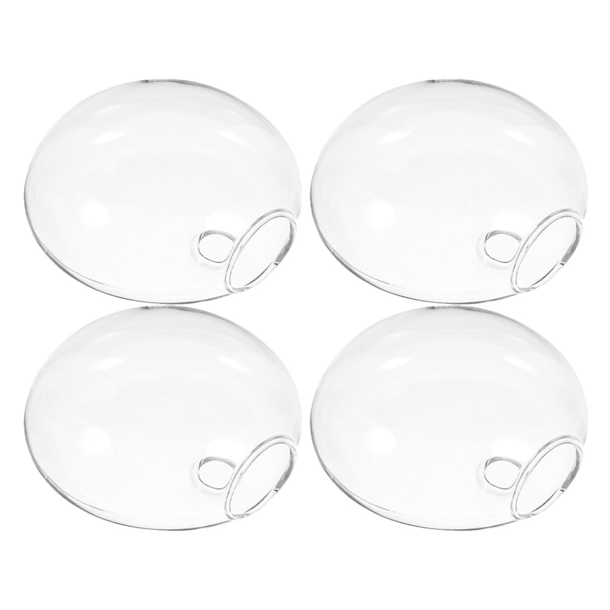 Angoily 4pcs Wall Hanging Hydroponic Plant Glass Vases Tall Glass Terrarium Containers for Indoor Home Décor and Office Wall Mounted Display