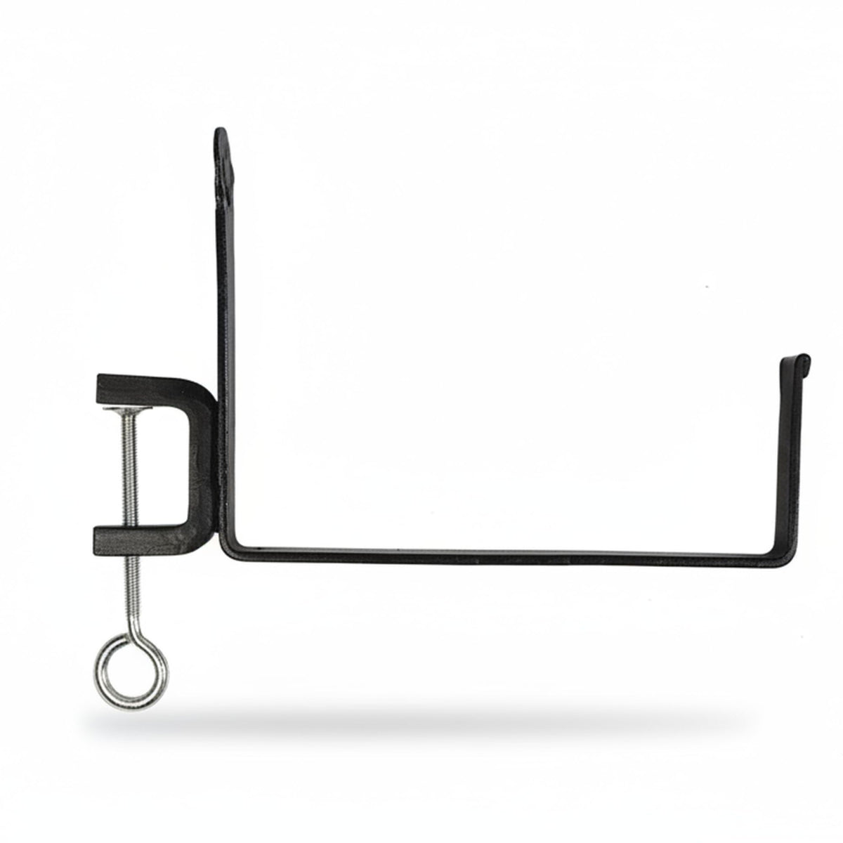 Oakestry Railing Clamp Window Flower Box Brackets Black Adjustable Balcony Planter Holder Steel No Drill Secure Mount Outdoor Indoor