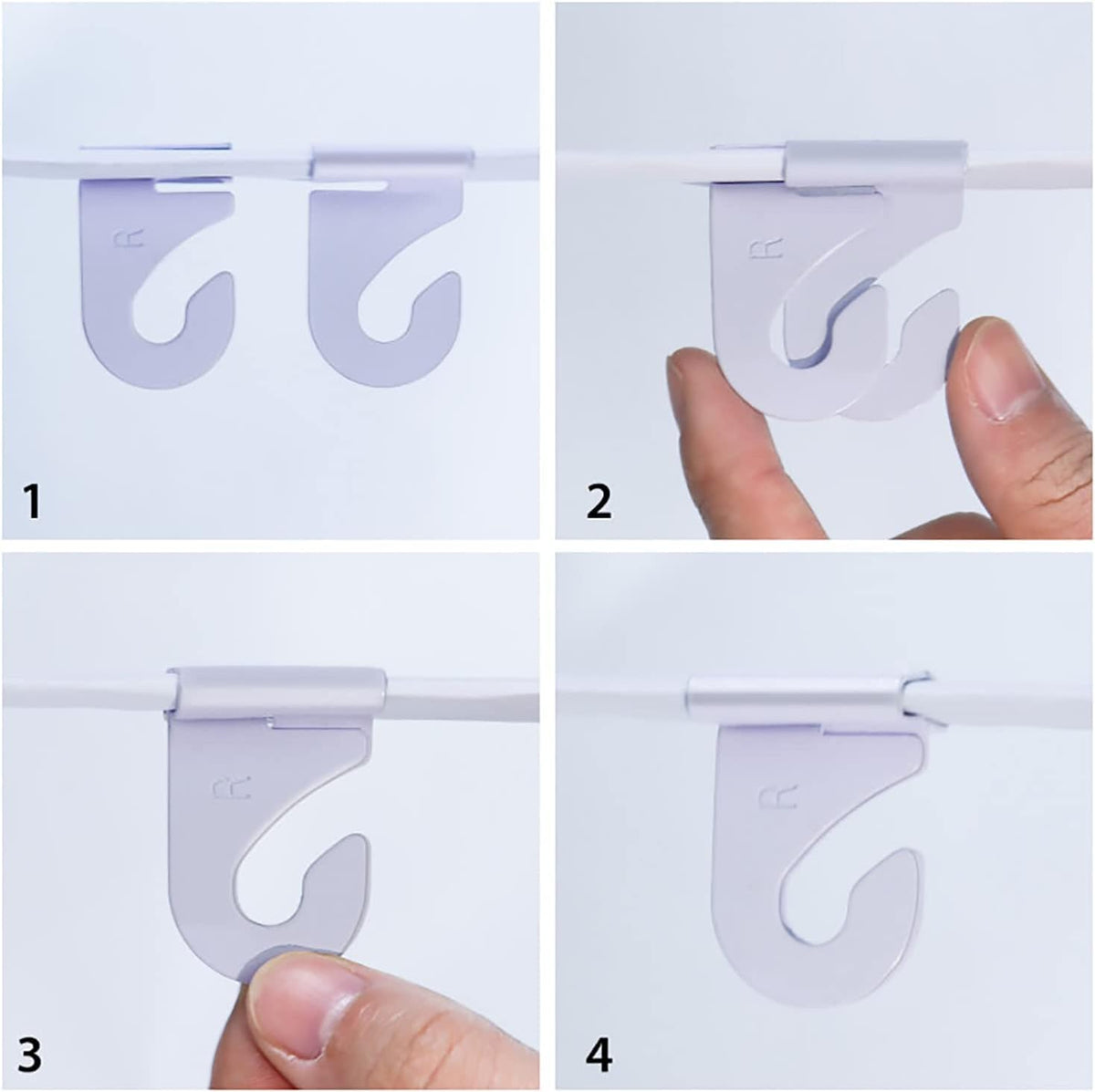 OALEN 60 Drop Ceiling Hooks for Classrooms & Offices, White Heavy Duty Ceiling Hooks for Hanging Plants & Decorations, Metal T-Bar Hooks for Suspended Drop Ceiling Tiles