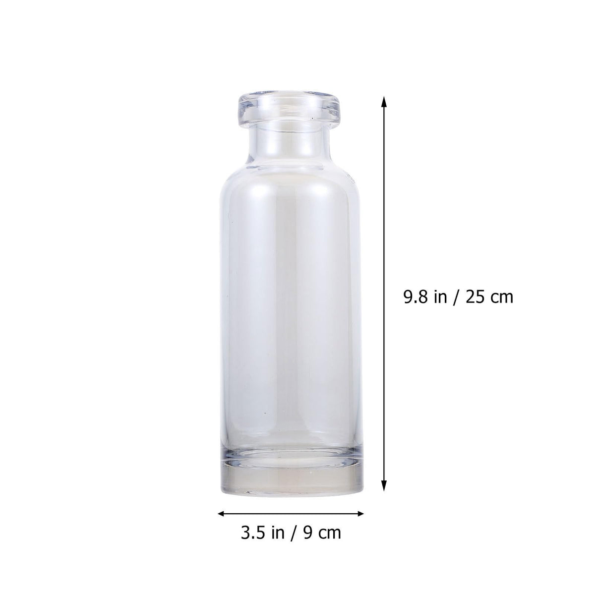 OSALADI Hydroponic Plants Vase Glass Terrarium Small Mouth Ocean Blue Desktop Vase for Home Decoration and Indoor Plant Display