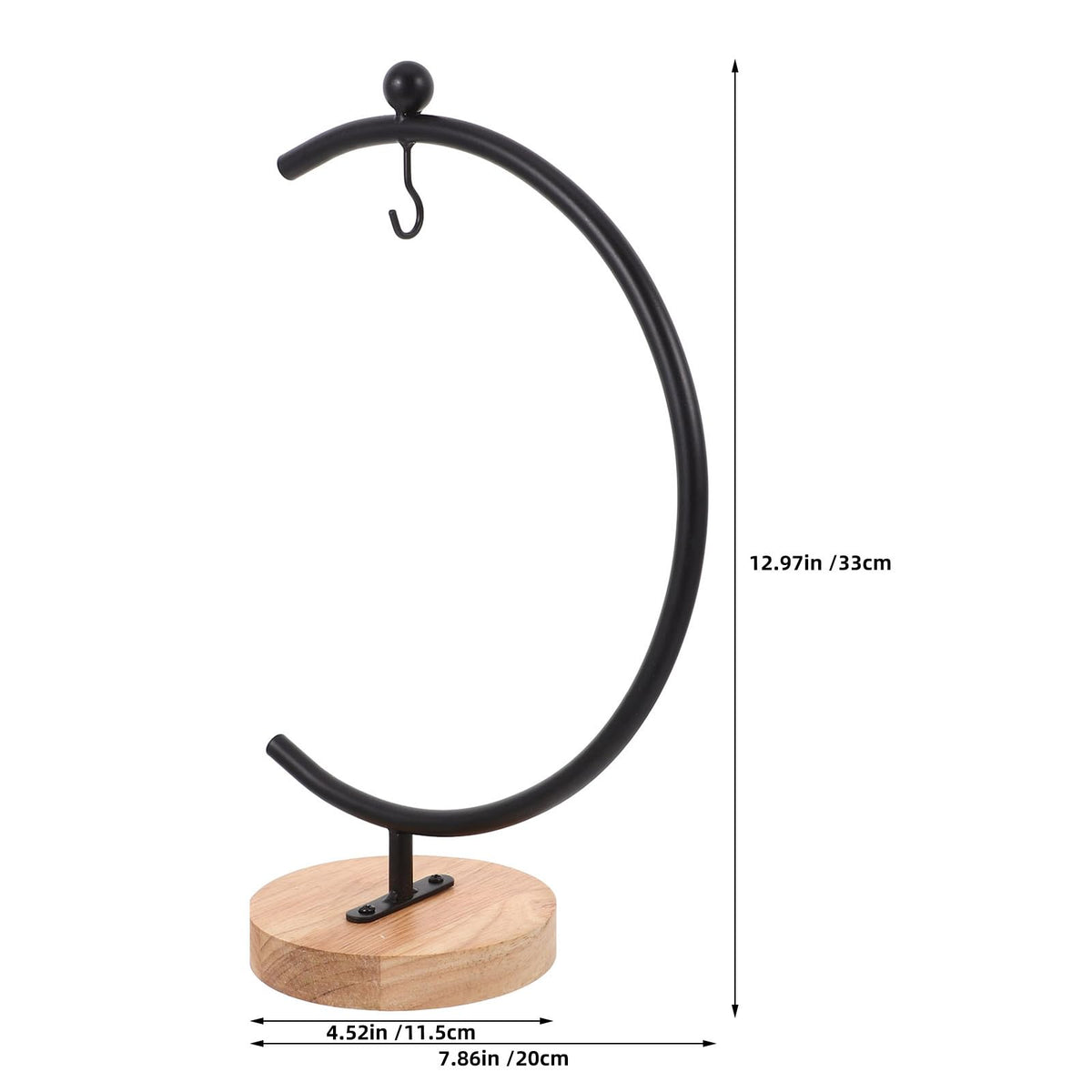 SOESFOUFU 2pcs Metal Ornament Display Stand - Wire Hanging Hook Holder - Air Plant Terrarium Support for Hanging Glass Globe Witch Ball Christmas Ornament Wedding Decoration
