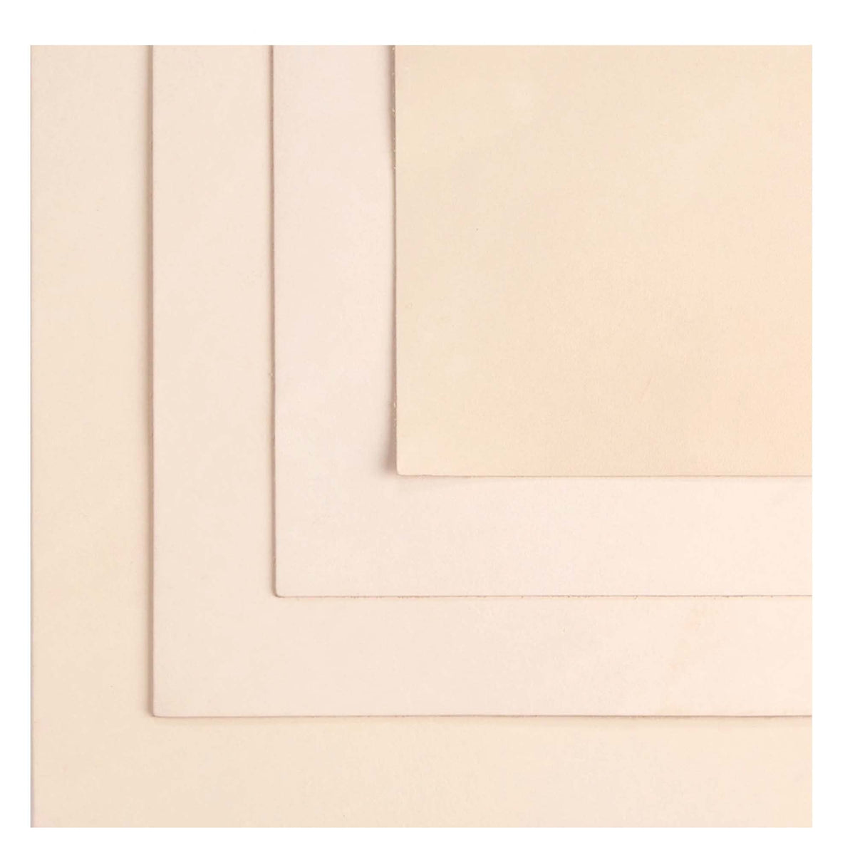 ELW 7-8 oz.(3-3.2 mm) Thickness Pre-Cut Square 2 PCS 12"x24", Tooling Leather Vegetable Tanned Full Grain Leather - Cowhide Leathercraft for Holsters Knife Sheaths Coasters Molding Emboss Stamp Cases