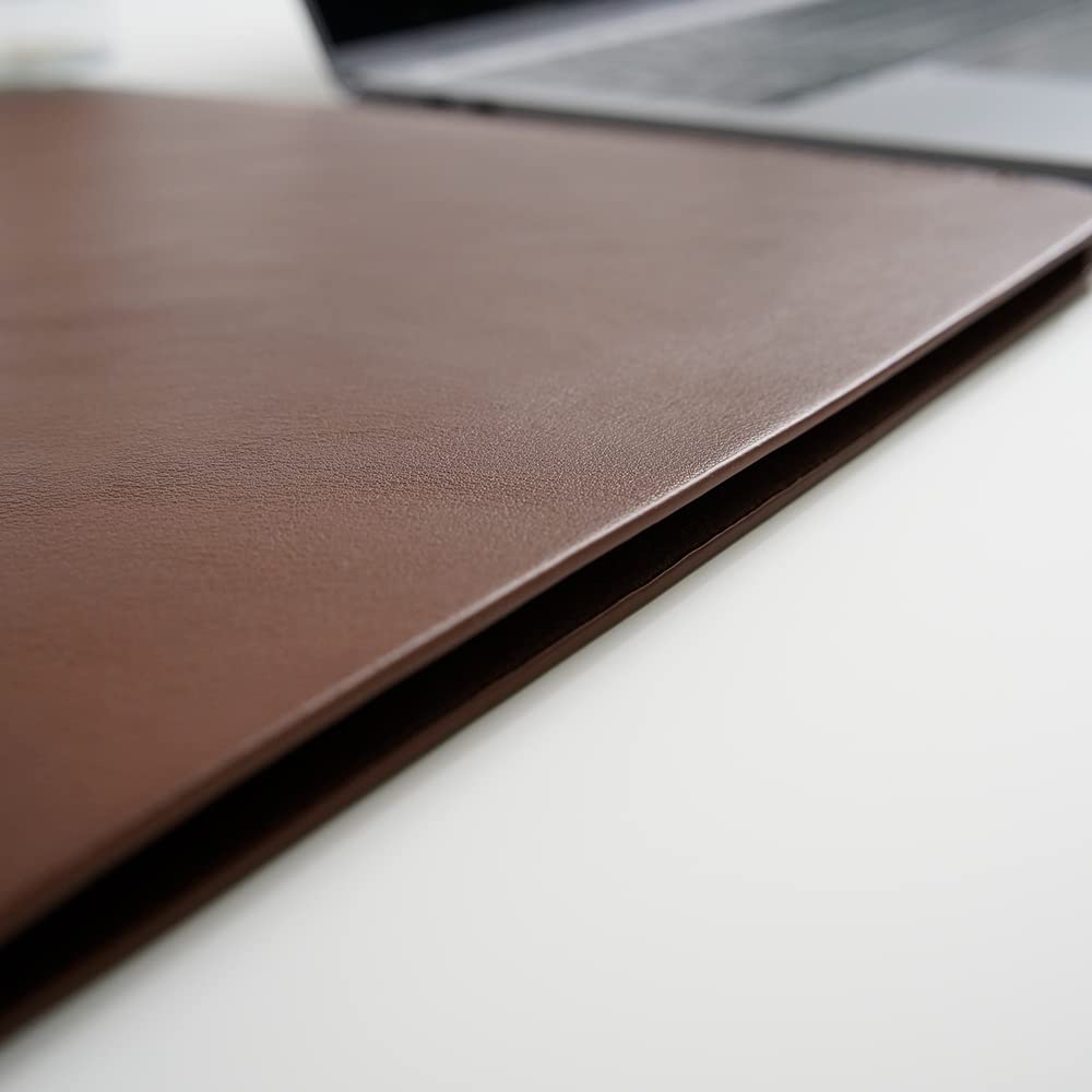 Benfan Laptop Sleeve 13 Inch Compatible with 2024 MacBook Air 13 M3 M2 M1, New MacBook Pro 13 M2 M1 Color Dark Brown