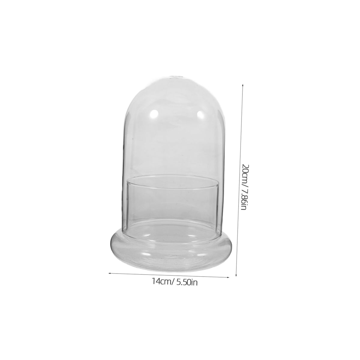 HEMOTON Eco Bottle Moss Glass Terrarium Air Plant Holder Hydroponic Vase Micro-Landscape DIY Decor