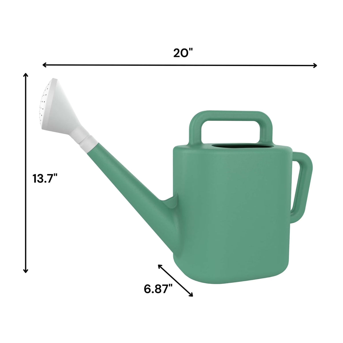 2 Gallon Watering Can, Resin Watering Can, Large Capacity, Easy Pour, Dual Handle, Indoor Outdoor Plants, Garden Watering Can, Houseplants, Mess-Free Refill