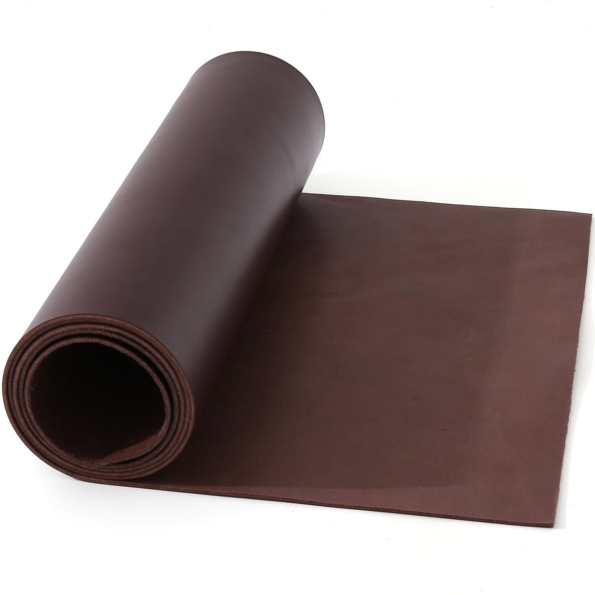 Large Size 17"x70" Leather, Cowhide Veg Tan Leather for Leather Belt Bag Strap Craft Shoe Making Wallet, 2.5mm Thick Full Penetration Dyeing Coffee