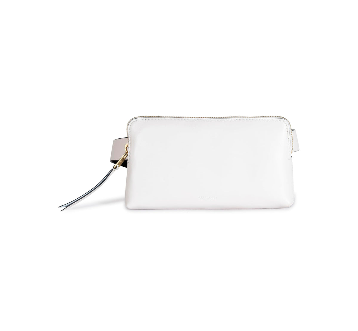 AllSaints Women's Leather Zip Belt Bag, Removable Zip Pouch for Hands-Free Carrying, 25 MM, Small/Medium, Roe