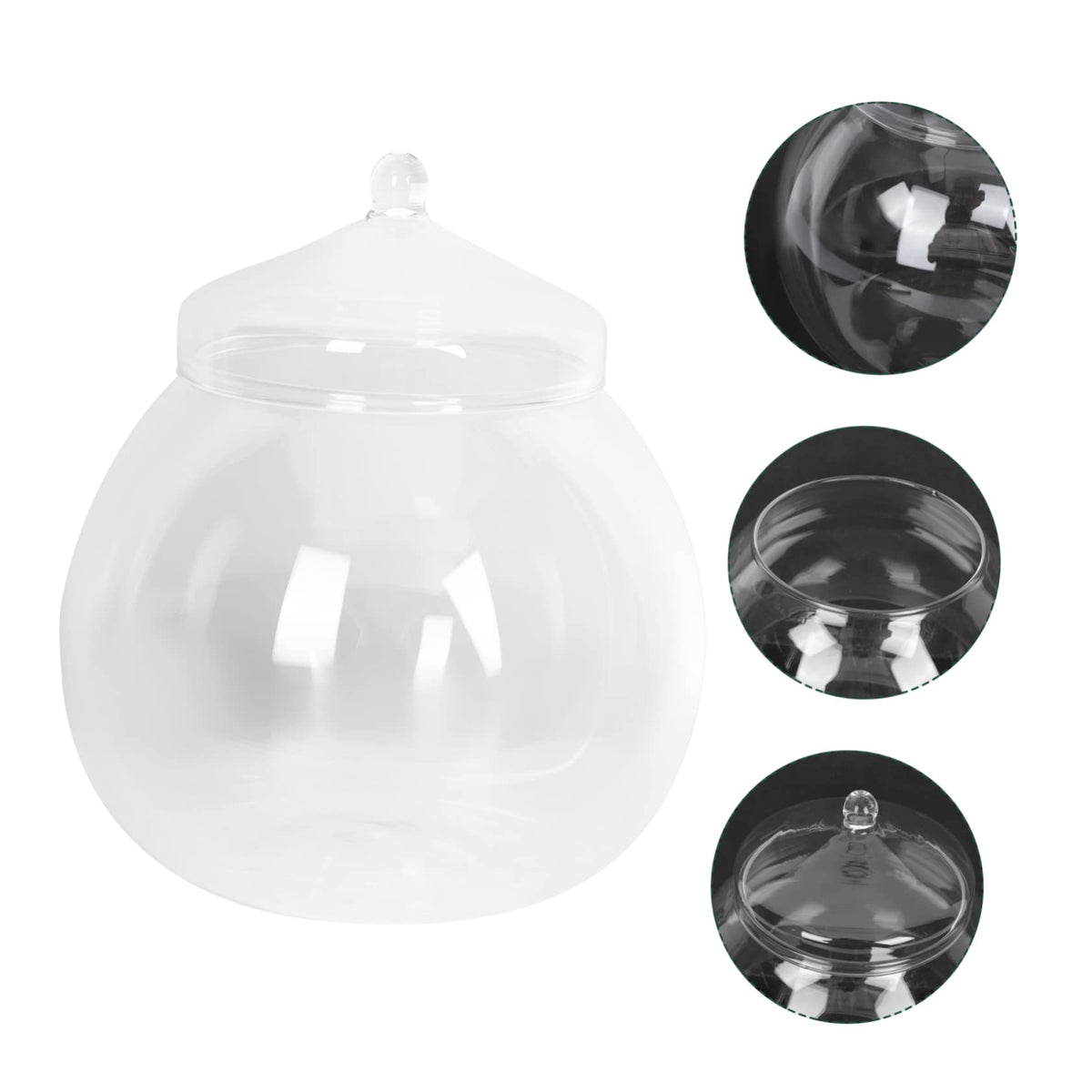 Glass Plant Terrarium Lid Eco Bottle Terrarium Jars Moss Ball Decorative Vase Style