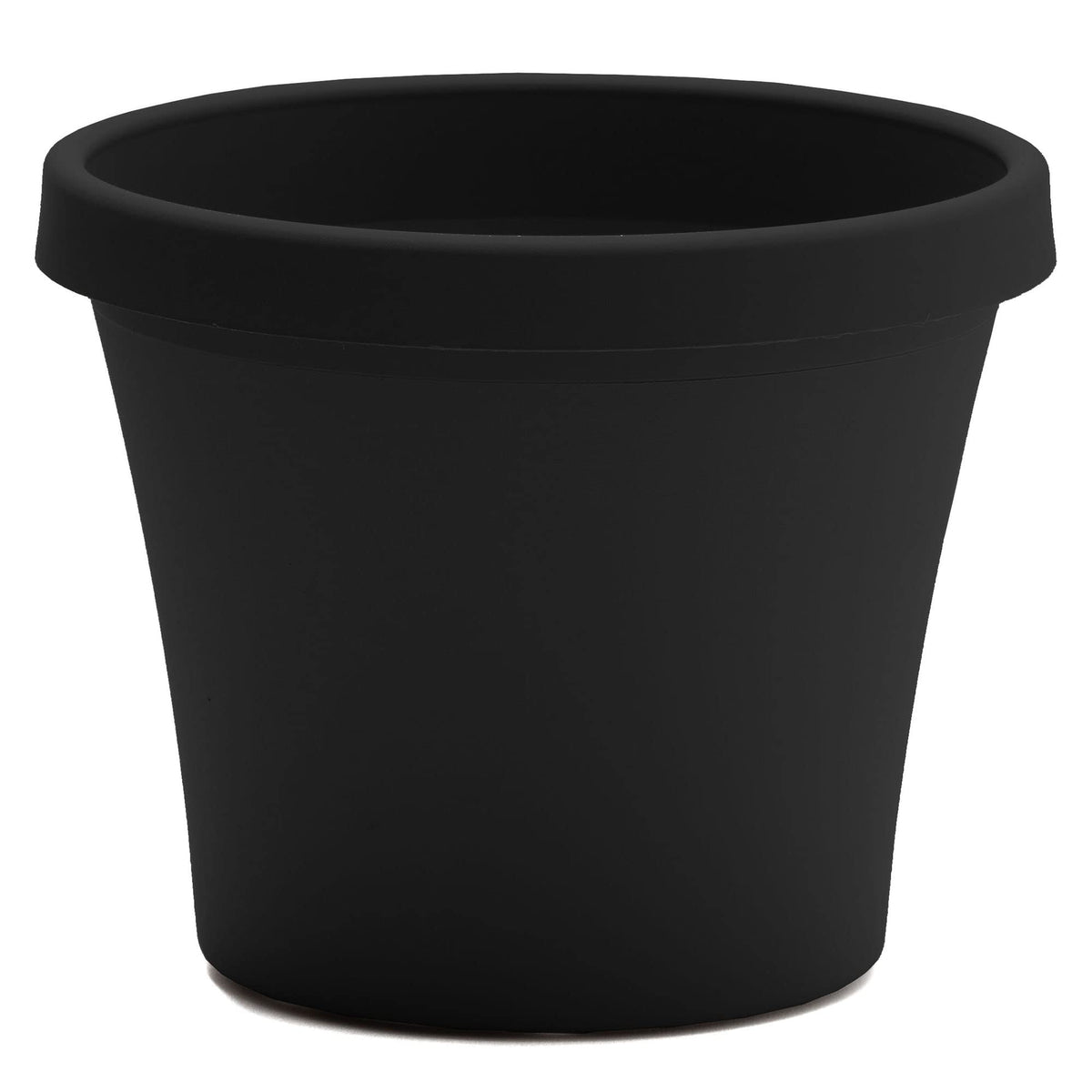 Bloem Terra Pot Planter: 24" - Black - Durable Resin Pot, for Indoor and Outdoor Use, Gardening, 16 Gallon Capacity, Saucer Sold Separately