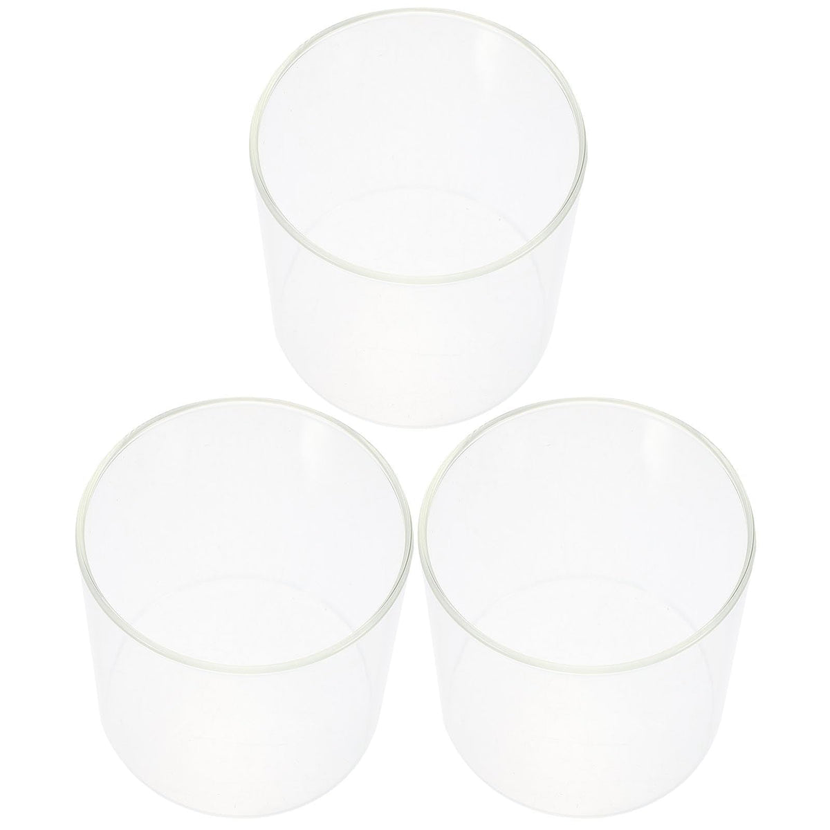 Beaupretty 3pcs Cylinder Hydroponic Flower Vase Glass Bowl 10x10cm Glass Fish Tank Plant Terrarium Indoor Decorative Flower Container