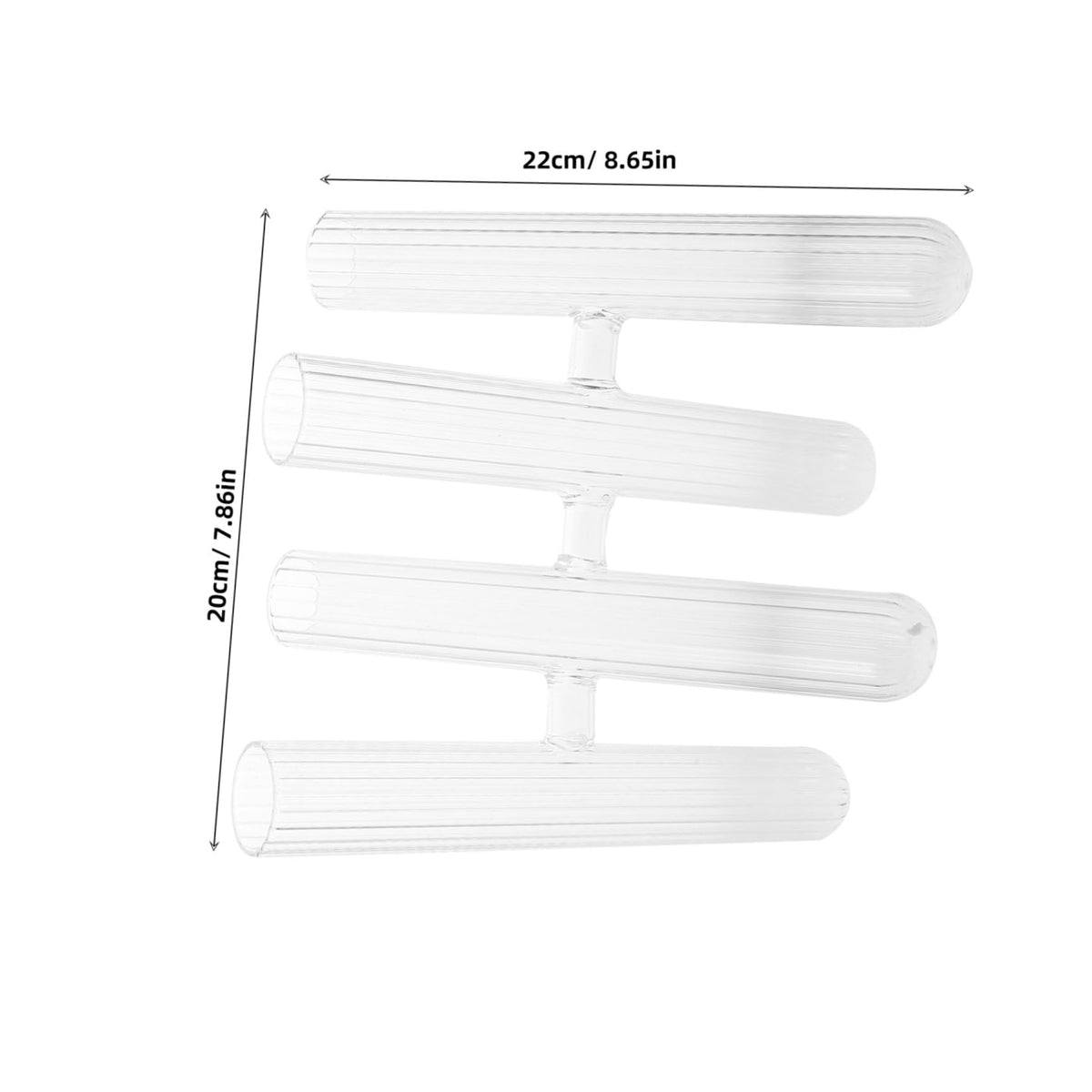 Toyvian Glass Test Tube Flower Holder Hydroponic for Plant Terrariums Desktop Decor and Window Display